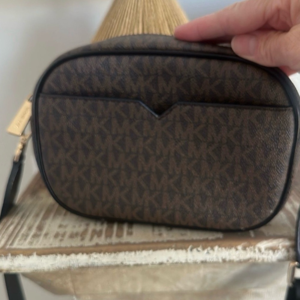 Michael Kors Brown and Black Crossbody Bag - Picture 6 of 7